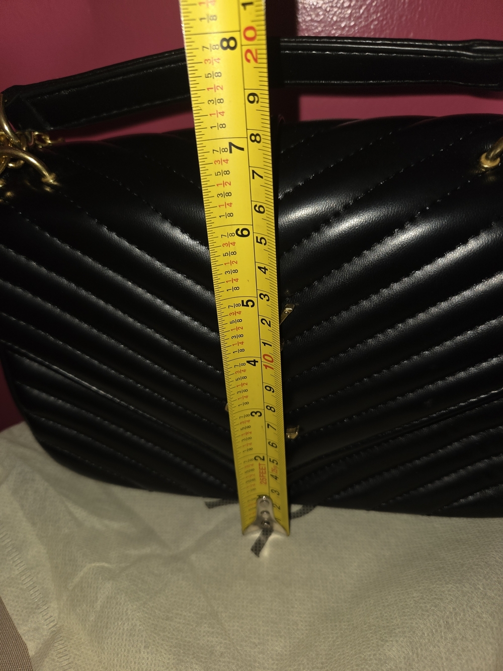 Black Quilted Women's Shoulder Bag